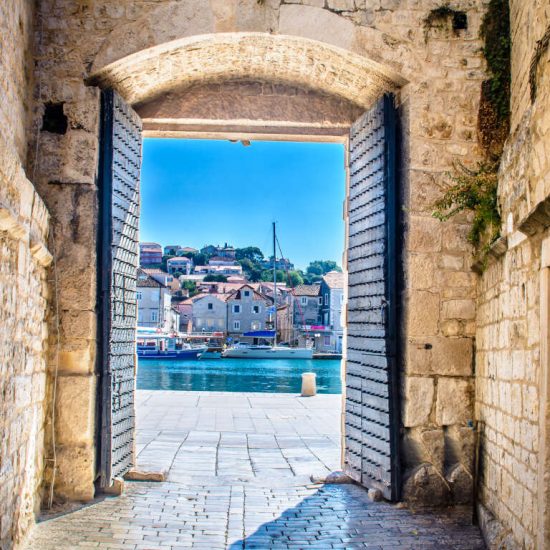 City gate in Trogir, Croatia